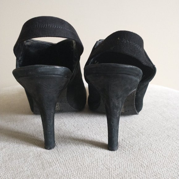Black Suede Pumps - Picture 4 of 12